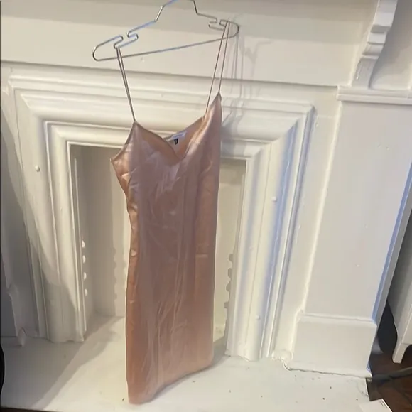 - Chic Blush Silk Slip Dress DVF 100 percent silk sz6