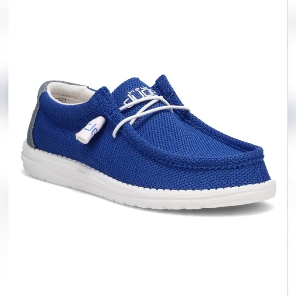 -l Hey Dude Wally Mens Sox Go Blue Shoes