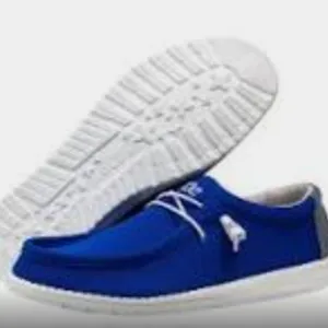 -l Hey Dude Wally Mens Sox Go Blue Shoes