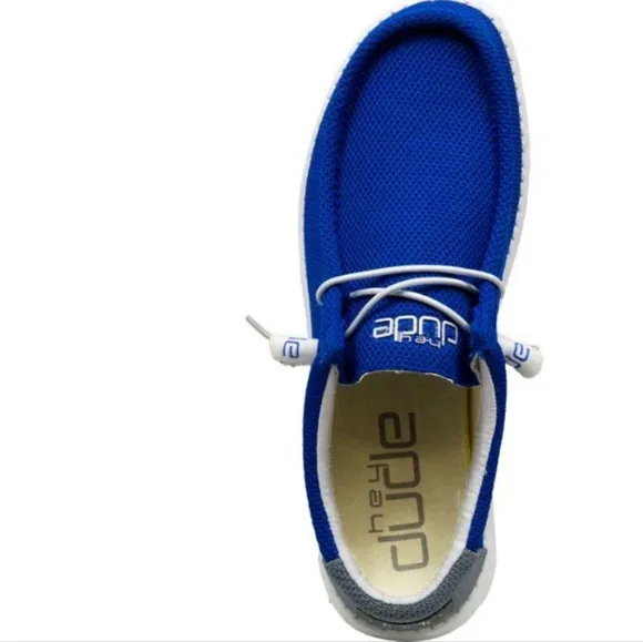 -l Hey Dude Wally Mens Sox Go Blue Shoes