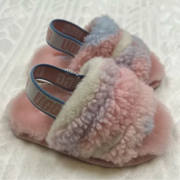 🌸 *NEW* Ugg - Baby Girls Fluff Yeah Slide Slippers
