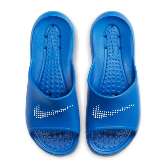 🆕 NIKE VICTORI ONES SHOWERS SLIDES GAMES ROYALS BLUES WHITES POOLS WATERPROOFS