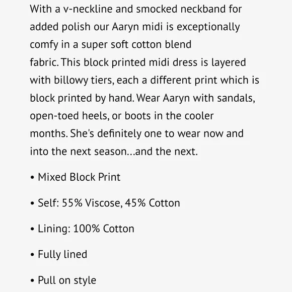 🆕 Saylor Aaryn dress size s