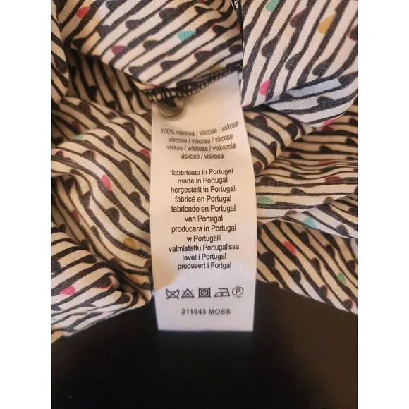 0039 Italy viscose shirt dress size xs