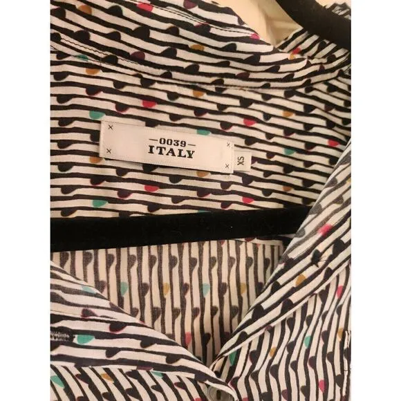 0039 Italy viscose shirt dress size xs