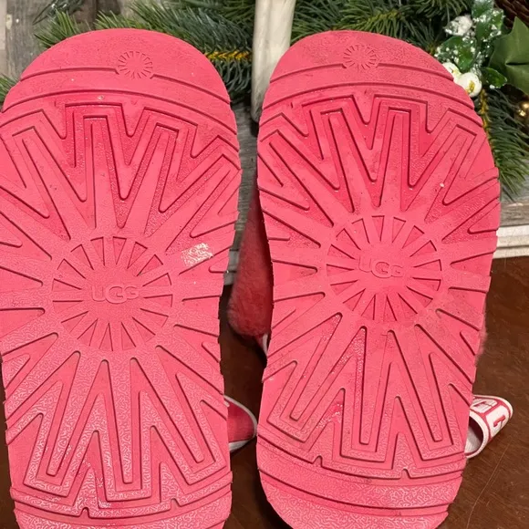 [1112258] UGG Women's Disco Slide Platform Slippers Hibiscus Pink