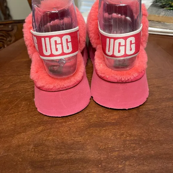 [1112258] UGG Women's Disco Slide Platform Slippers Hibiscus Pink