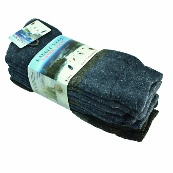 12 Pair Winter Rabbit Wool Thermal socks for Men