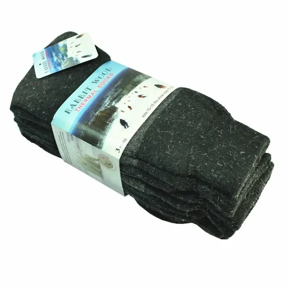 12 Pair Winter Rabbit Wool Thermal socks for Men