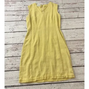 1960s Sloat by Moygashel Dress 100% Linen Woven in Ireland Mad Men Minimalist M