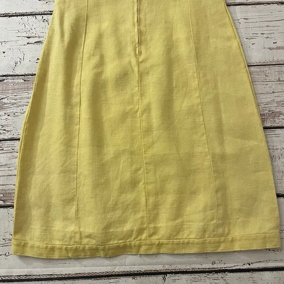 1960s Sloat by Moygashel Dress 100% Linen Woven in Ireland Mad Men Minimalist M