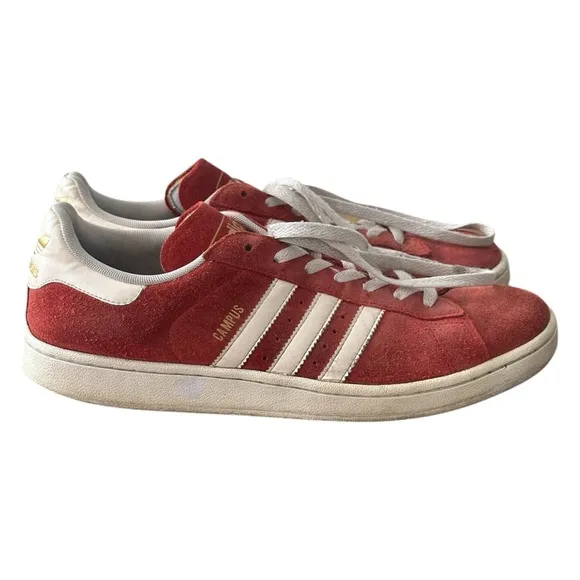 2011 Adidas Campus Suede Sneakers in Washed Red G22963 Men’s 10 Vintage Retro