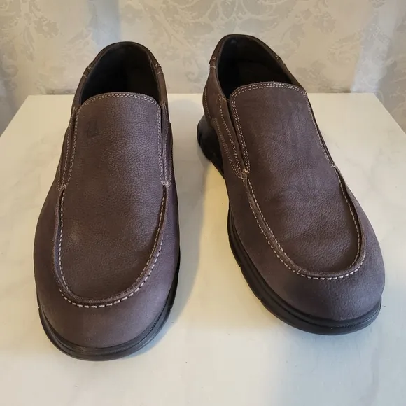 24 HRS Just Like Walking Barefoot, Men's Leather Shoes, Size 42/US 9,Brown