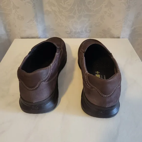 24 HRS Just Like Walking Barefoot, Men's Leather Shoes, Size 42/US 9,Brown
