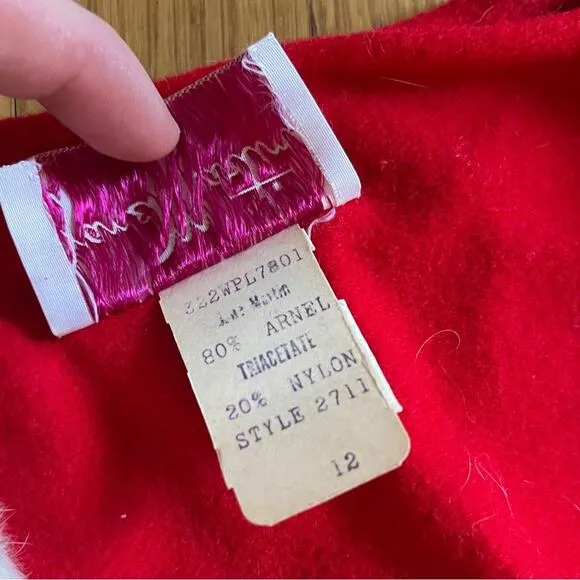 50s-60s Holiday Robe and Slipper Set