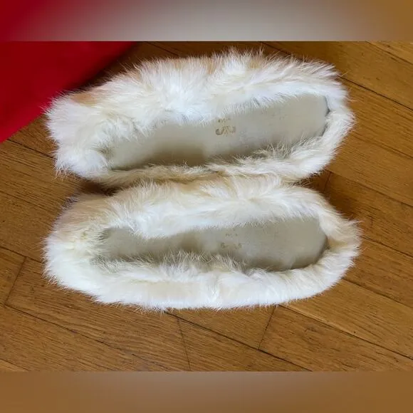 50s-60s Holiday Robe and Slipper Set