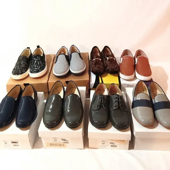 6 Pairs Bundle Kids Shoes Size 27 EU 10 USA NEW Original Boxes Wholesale
