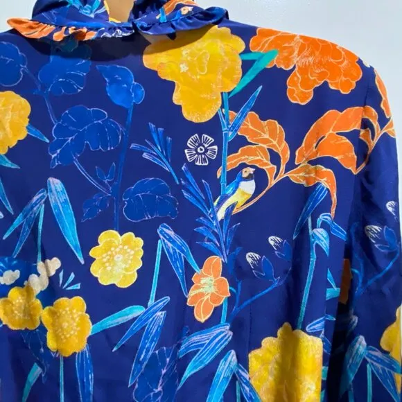 7) Beulah Old Money Luxury Fairy Boho Silk Occasion Wedding Shirtdress Dress 10