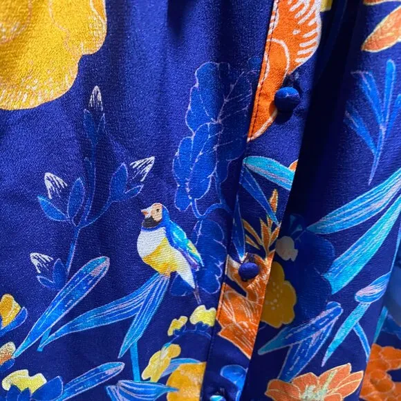 7) Beulah Old Money Luxury Fairy Boho Silk Occasion Wedding Shirtdress Dress 10
