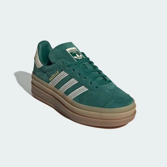 8.5W / 7.5M - [NEW] Women's adidas Gazelle Bold Shoes 'Green' JS3358