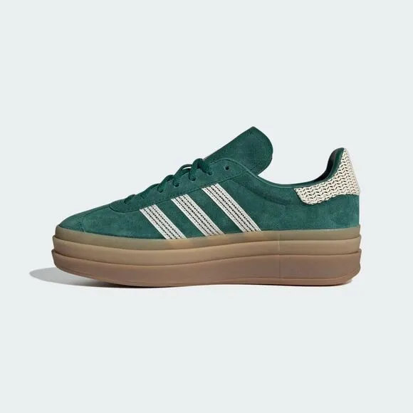 8.5W / 7.5M - [NEW] Women's adidas Gazelle Bold Shoes 'Green' JS3358