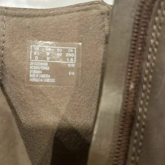 [9]Clark Collection Gray/Brown Leather Ankle Boots