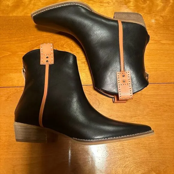 A Rider Girl Cowboy Cowboy Boots Booties size 7.5 NEW