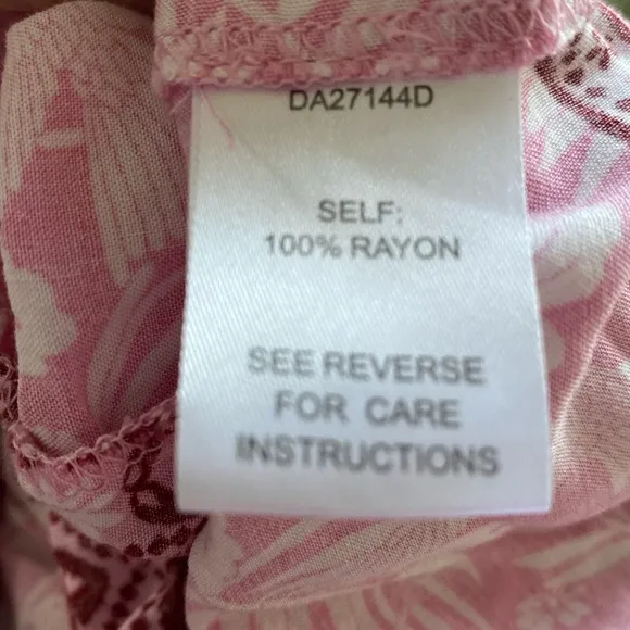 Aakaa beautiful pink floral flowy maxi sundress from high end boutique