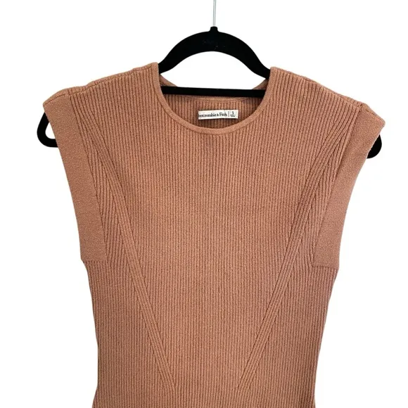 Abercrombie &amp; Fitch Knit Mini Dress In Tan Size Small