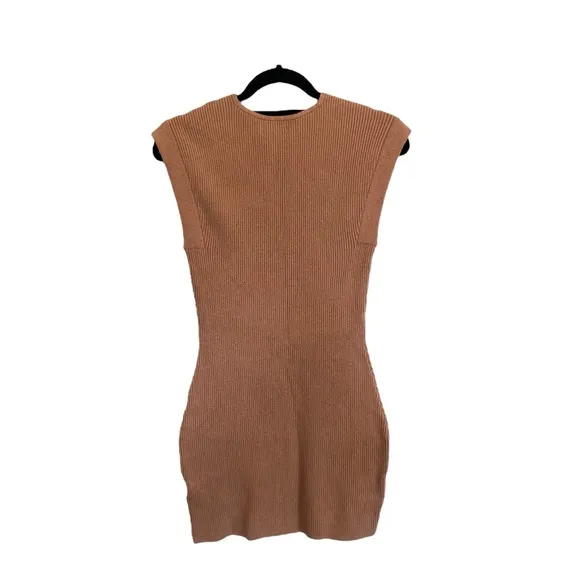 Abercrombie &amp; Fitch Knit Mini Dress In Tan Size Small
