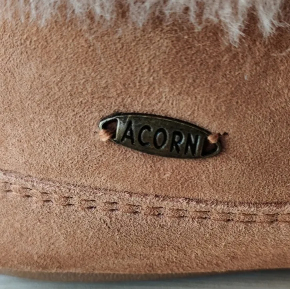 Acorn Men's Genuine Australian Sheepskin Fur Slipper Boots, Tan Size 8