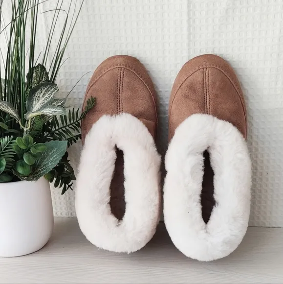 Acorn Men's Genuine Australian Sheepskin Fur Slipper Boots, Tan Size 8
