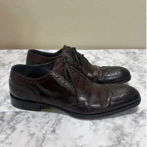 Adam Derrick To Boot New York Men's Shoes 10 Wingtip Oxford Brown Leather Dressy