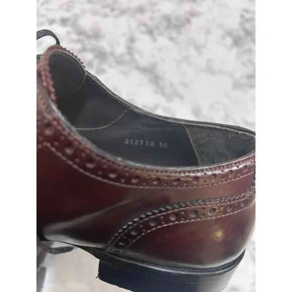 Adam Derrick To Boot New York Men's Shoes 10 Wingtip Oxford Brown Leather Dressy