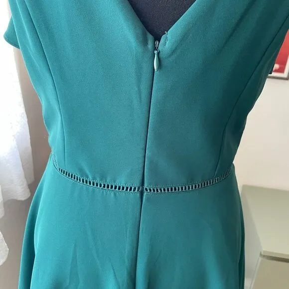 Adelyn Rea/Teal Dress/Sml/ cut out ruffle