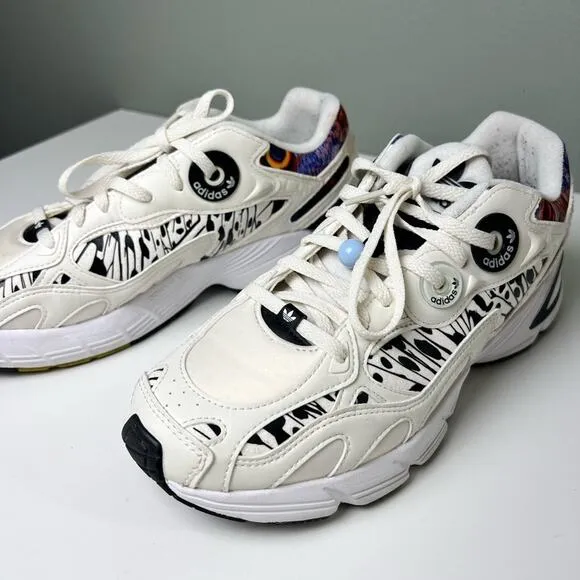 Adidas Astir Butterfly Athletic Sneakers Black White 9.5