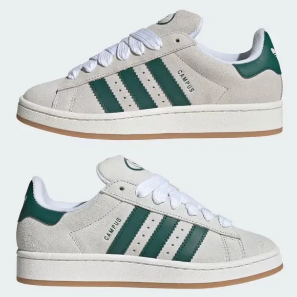 adidas Campus 00s W Crystal White / Core White / Collegiate Green