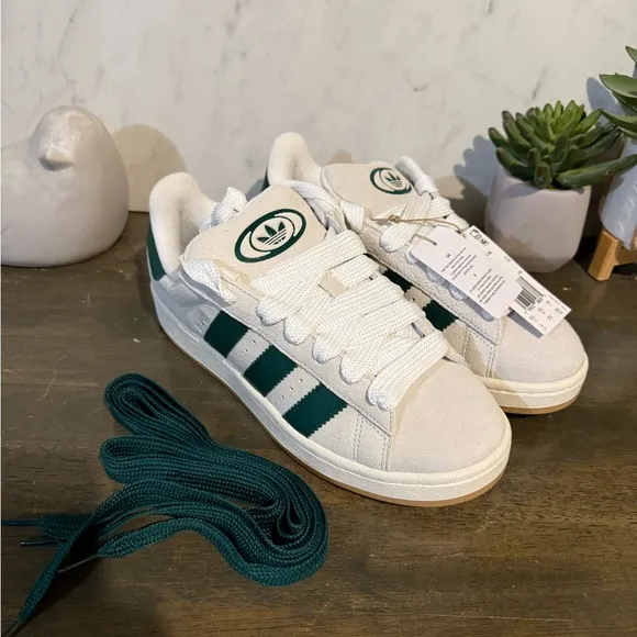 adidas Campus 00s W Crystal White / Core White / Collegiate Green
