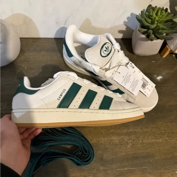 adidas Campus 00s W Crystal White / Core White / Collegiate Green