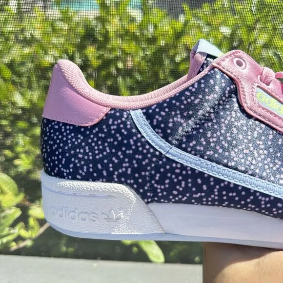 Adidas Continental 80 True Pink Glow Blue Women's Athletic Shoes EE5060 Size 8