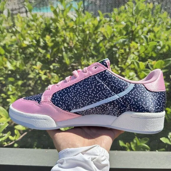 Adidas Continental 80 True Pink Glow Blue Women's Athletic Shoes EE5060 Size 8