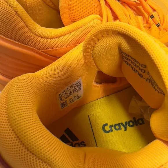 Adidas Crayola‎ x D.O.N. Issue #2 Solar Gold Basketball Sneakers Shoes Size 8