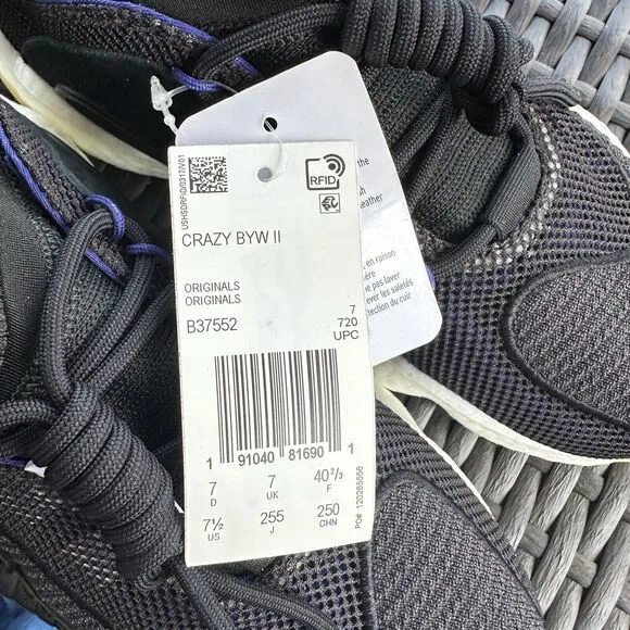 Adidas Crazy BYW II Real Purple Men's Athletic Shoes B37552 Size 7.5