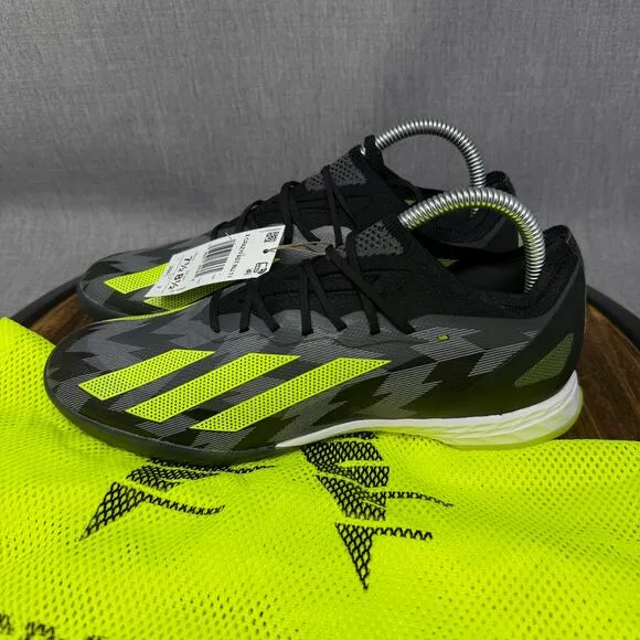 adidas Crazyfast Injection.1 Men's 7.5 Indoor Soccer Shoes Black Yellow