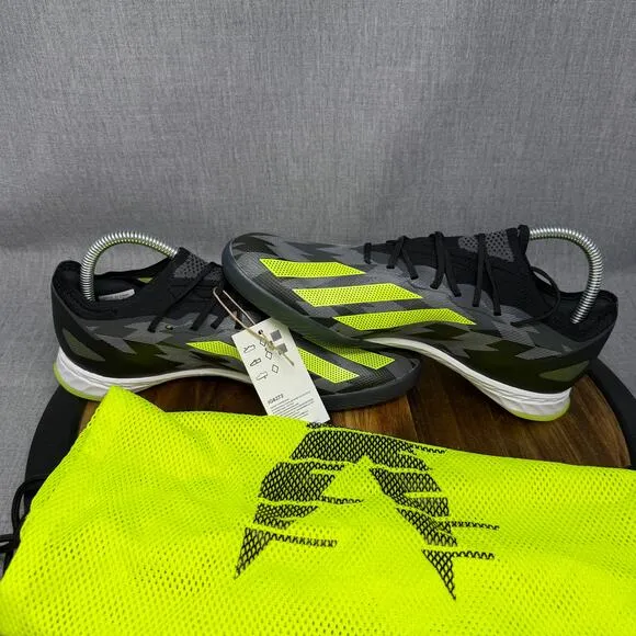 adidas Crazyfast Injection.1 Men's 7.5 Indoor Soccer Shoes Black Yellow