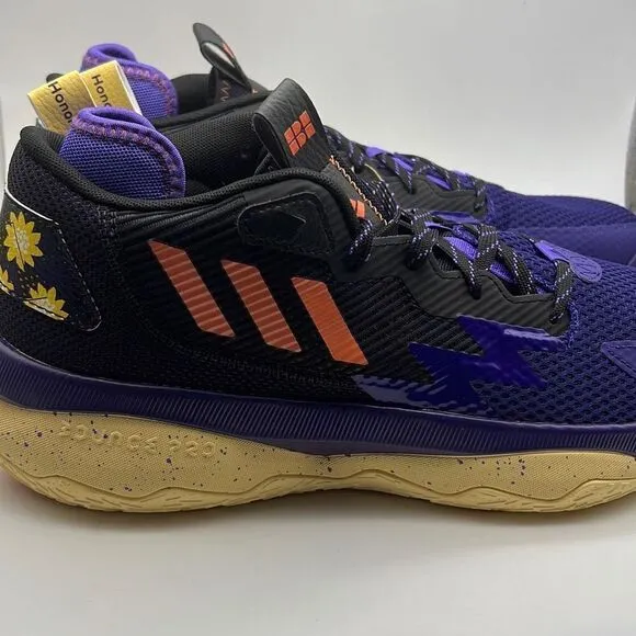 Adidas Dame 8 black excellence basketball shoes- NWT-Men 12