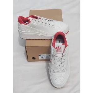 Adidas Forum Bold J Shoes Cloud White Red Unisex Youth Size 6 NEW