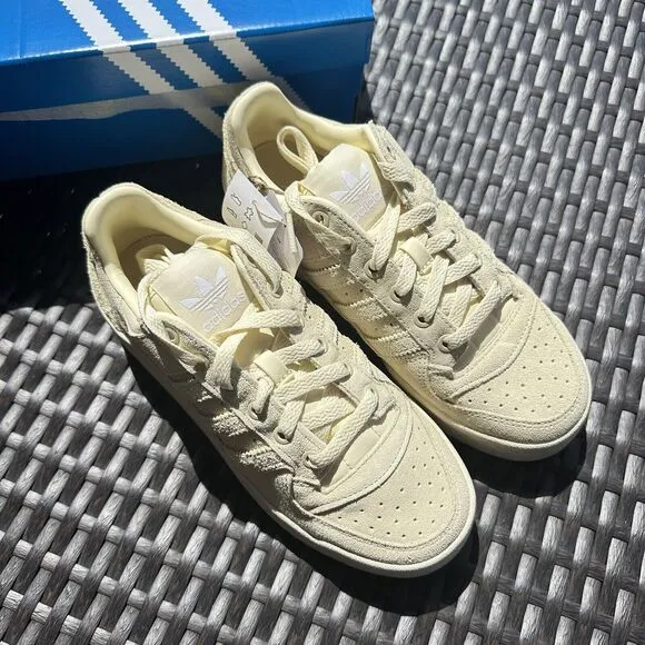 Adidas Forum Bold Stripes Cream Women's Athletic Shoes ID3154