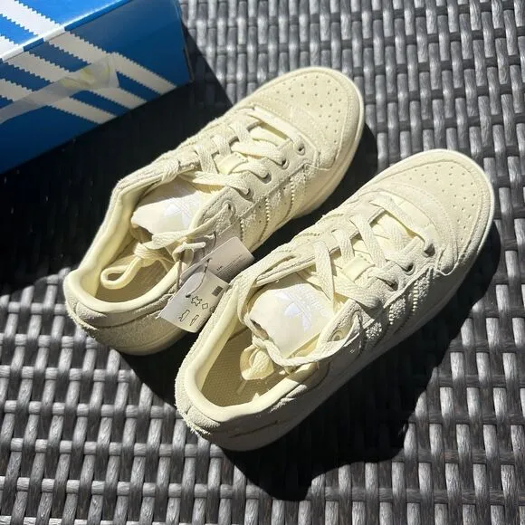 Adidas Forum Bold Stripes Cream Women's Athletic Shoes ID3154