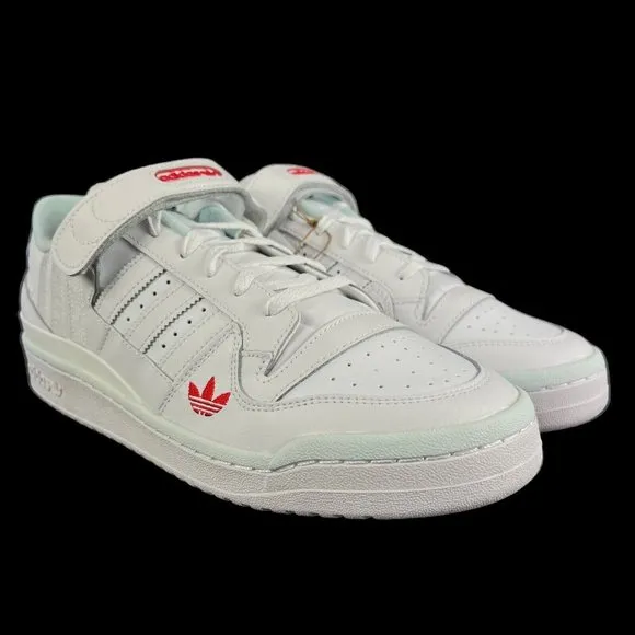 Adidas Forum Low Cloud White Almost Blue Shoes HQ4537 Men's Sizes 11.5 - 13